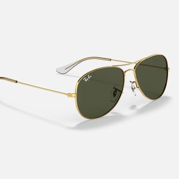 Ray-Ban Accessories - Ray Ban Women’s cockpit aviators with green lenses